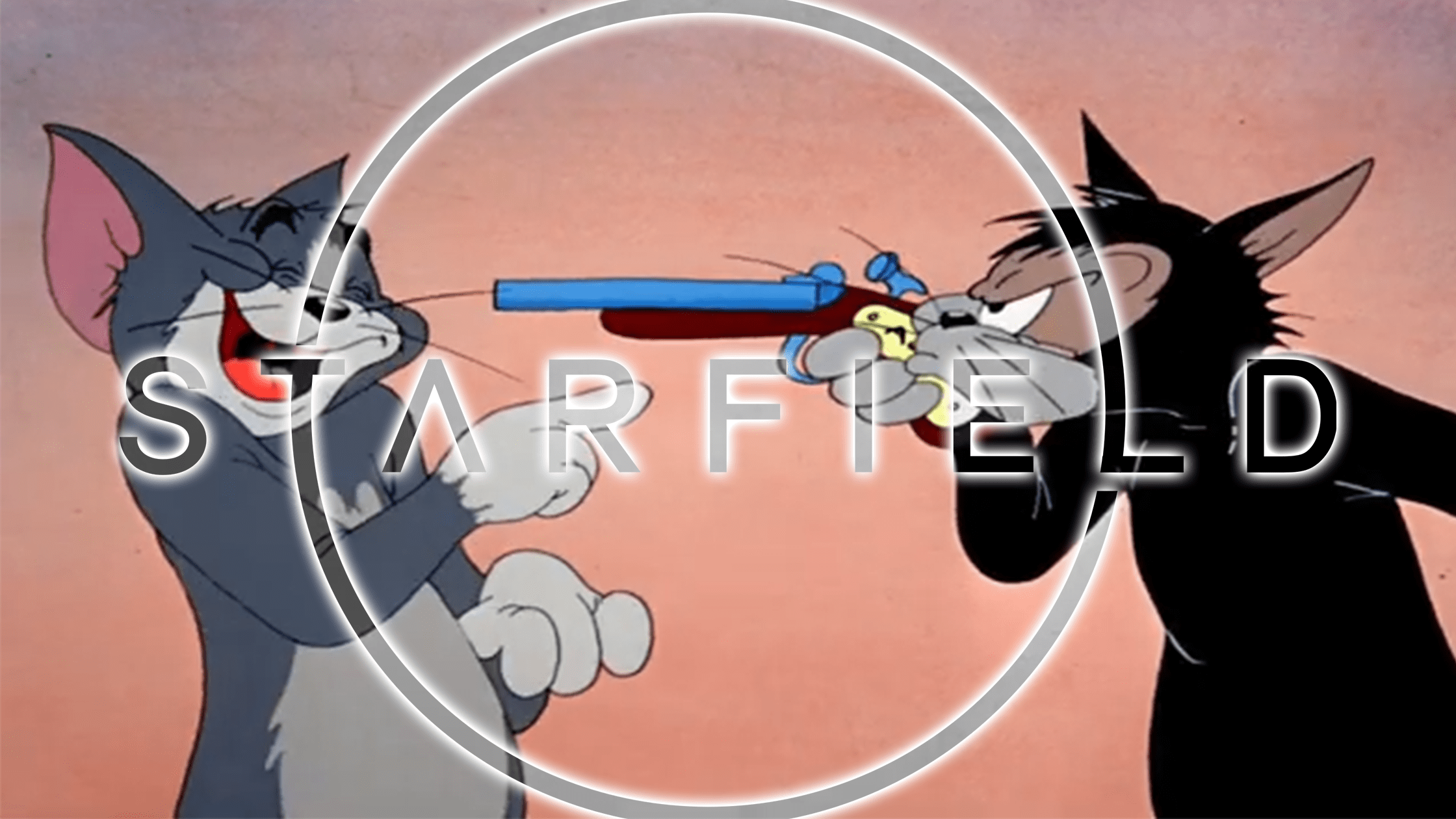Starfield Tom&Jerry pistola puntata risata di Tom
