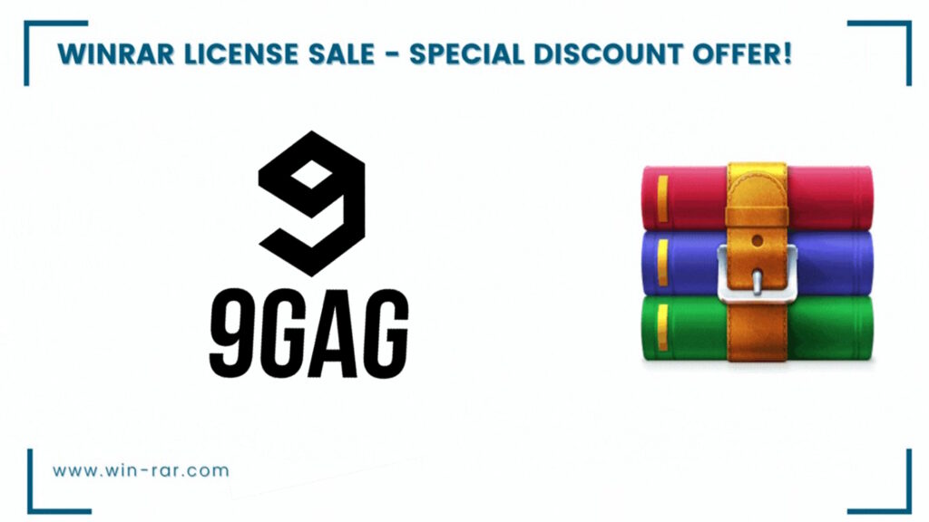 WinRAR offerta per 9GAG