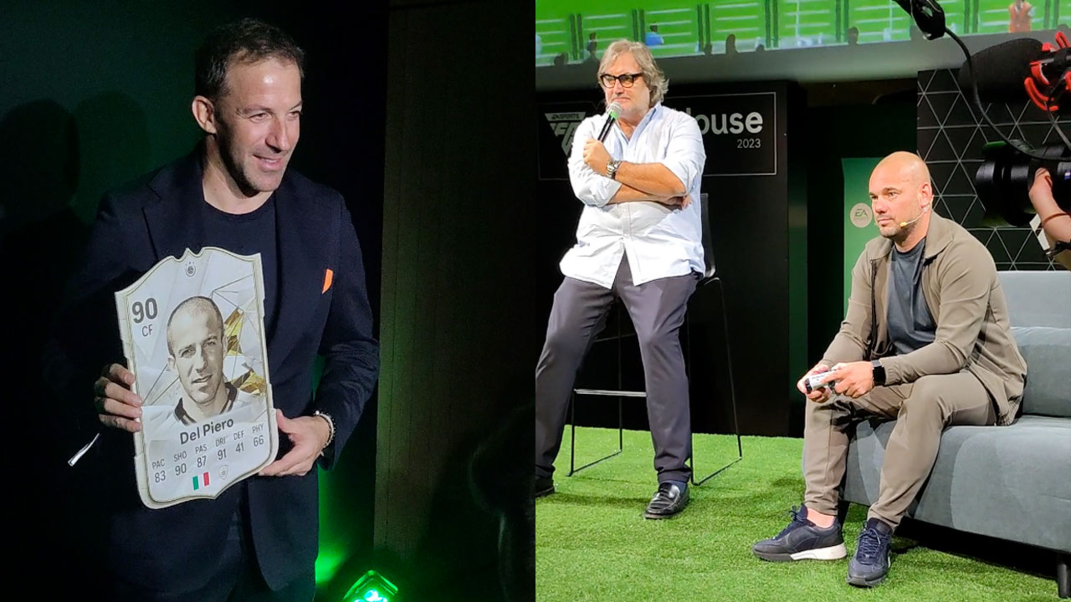 Del Piero alla presentazione della cerimonia di EA Sports FC 24