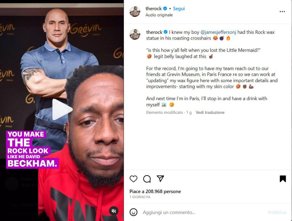 profilo ig di dwayne johnson