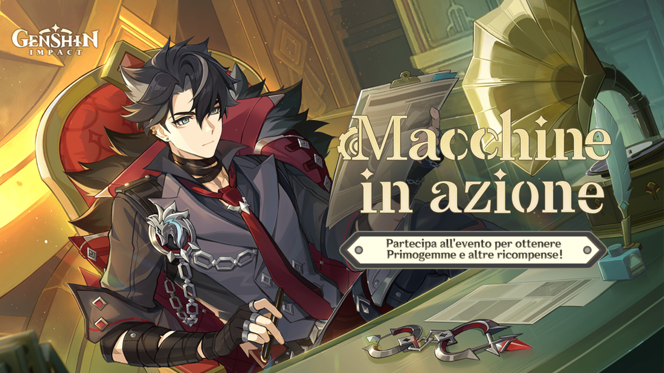 Genshin Impact evento web macchine in azione copertina