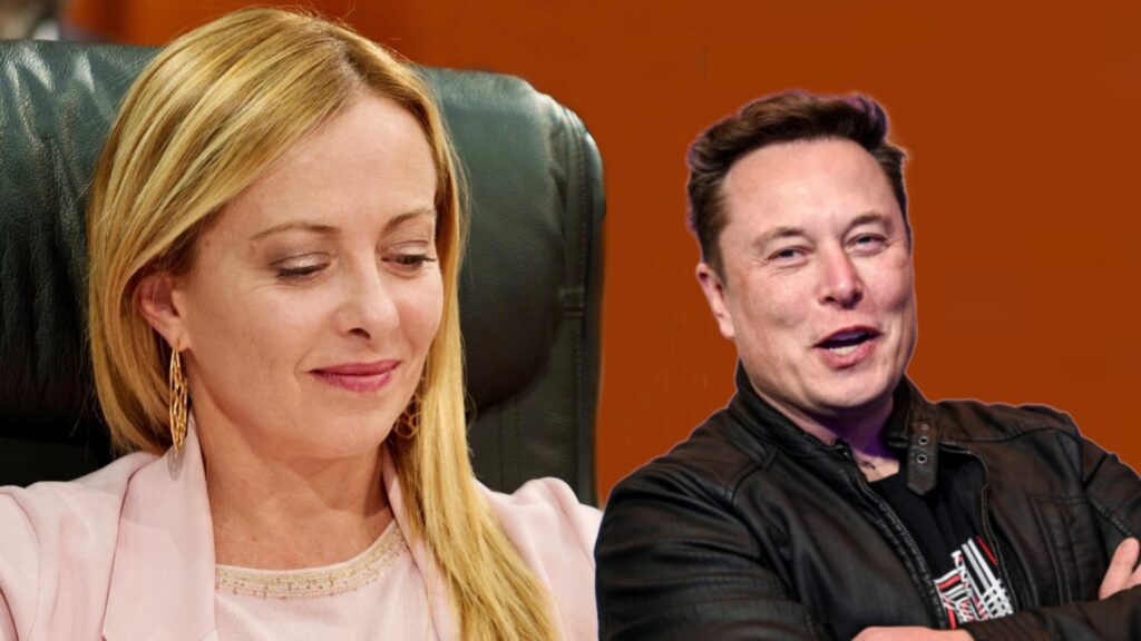 Giorgia Meloni Elon Musk