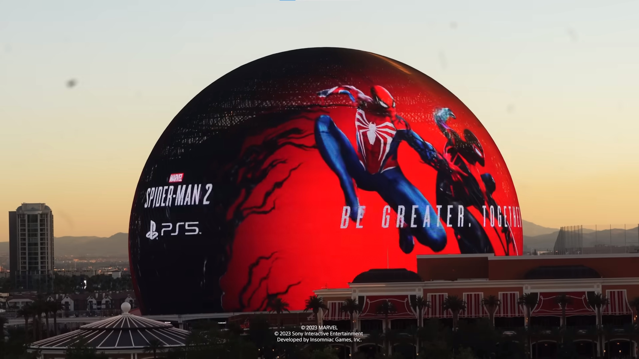 Marvel's Spider-Man 2 Sphere Las Vegas