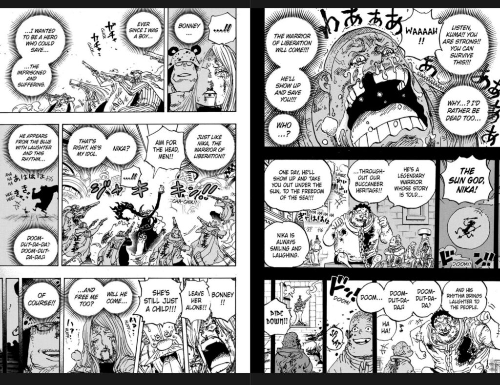 One Piece 1095 dio del sole Nika