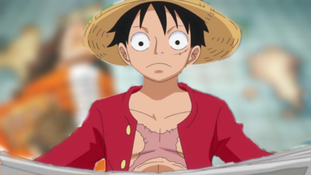 Luffy di One Piece che legge