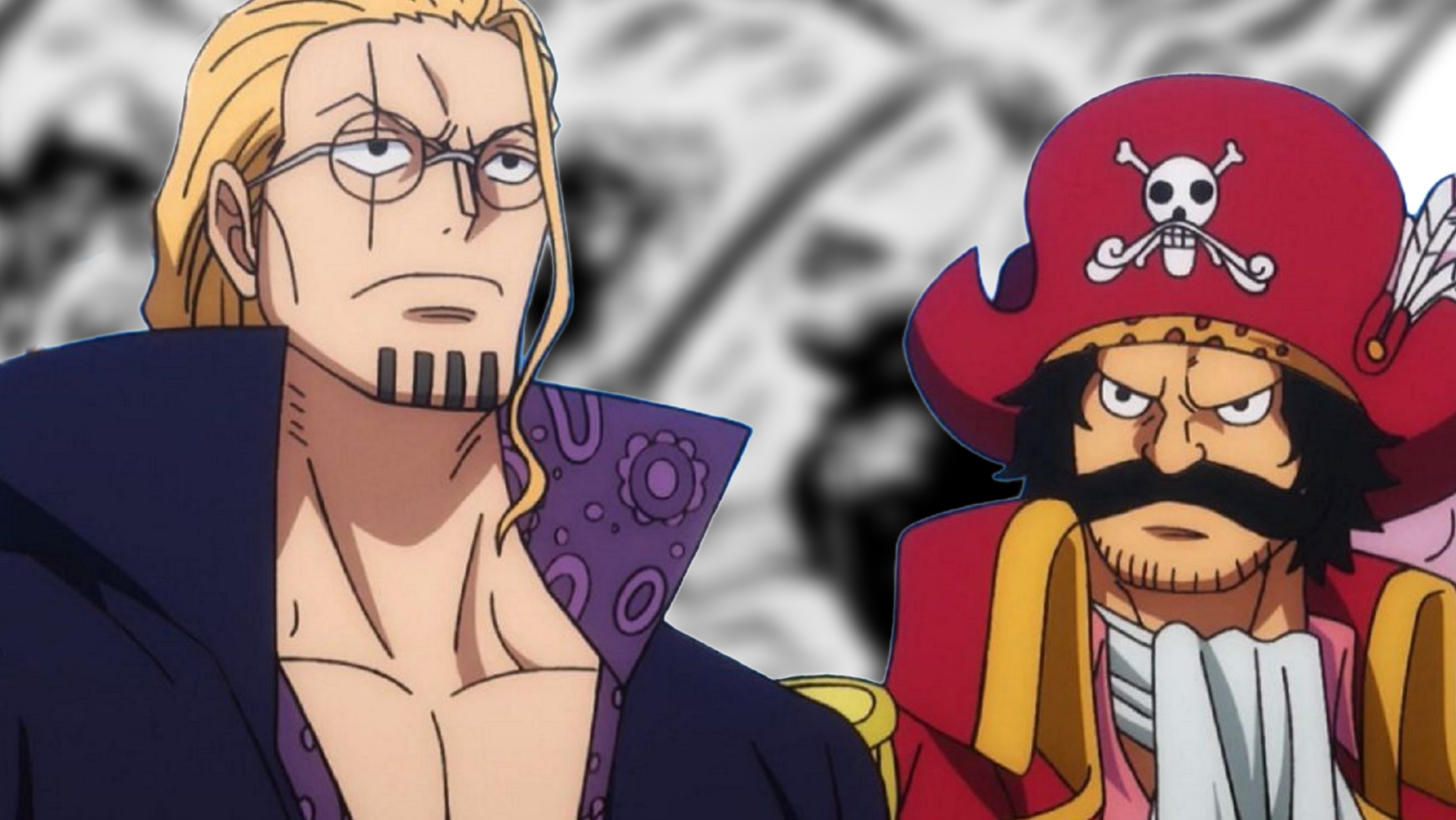 Silvers Rayleigh e Gol D Roger di One Piece