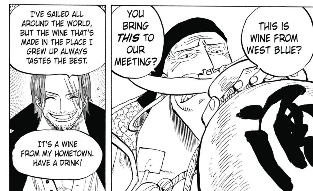 Shanks e Barbabianca in One Piece