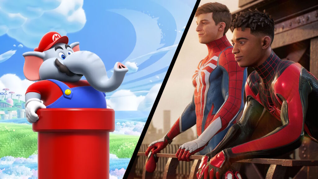 Super Mario Bros Wonder e Marvel's Spider-Man 2