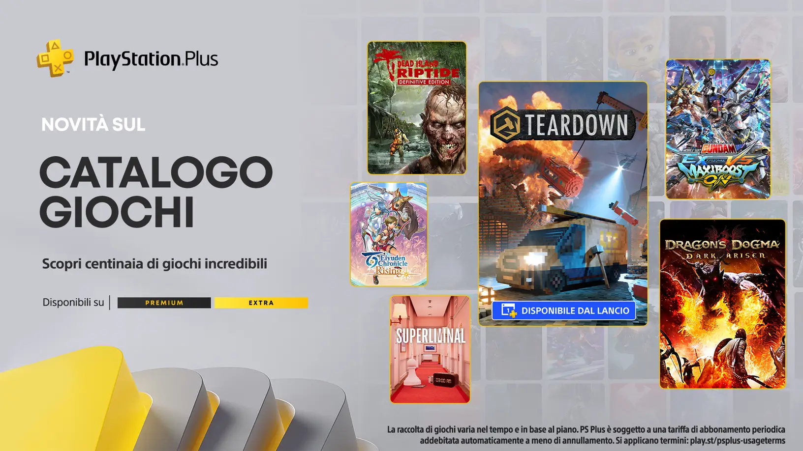 PlayStation Plus Extra e Premium Novembre 2023
