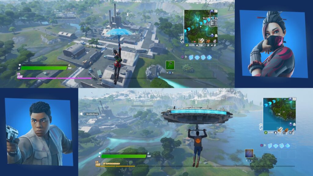 Split screen in fortnite