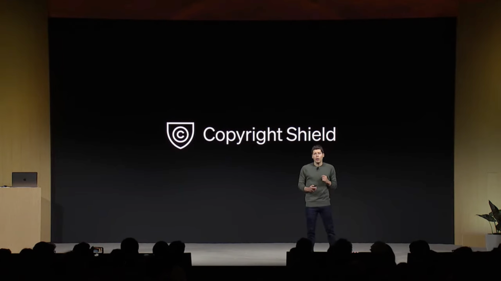 OpenAI conferenza, Copyright Shield