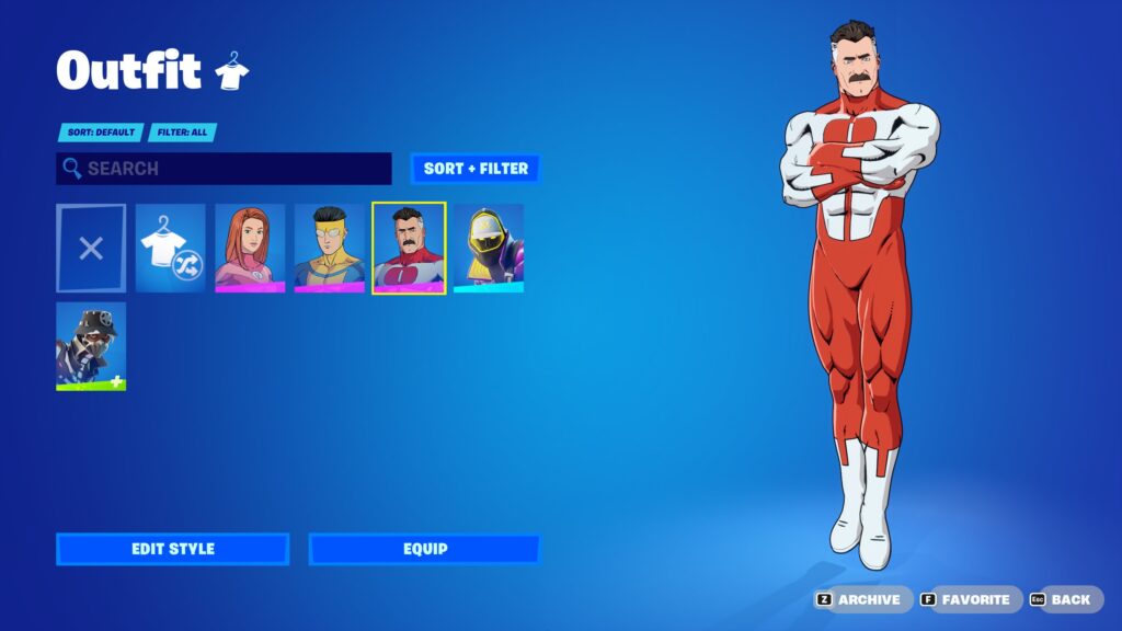 Omni-man skin su fortnite