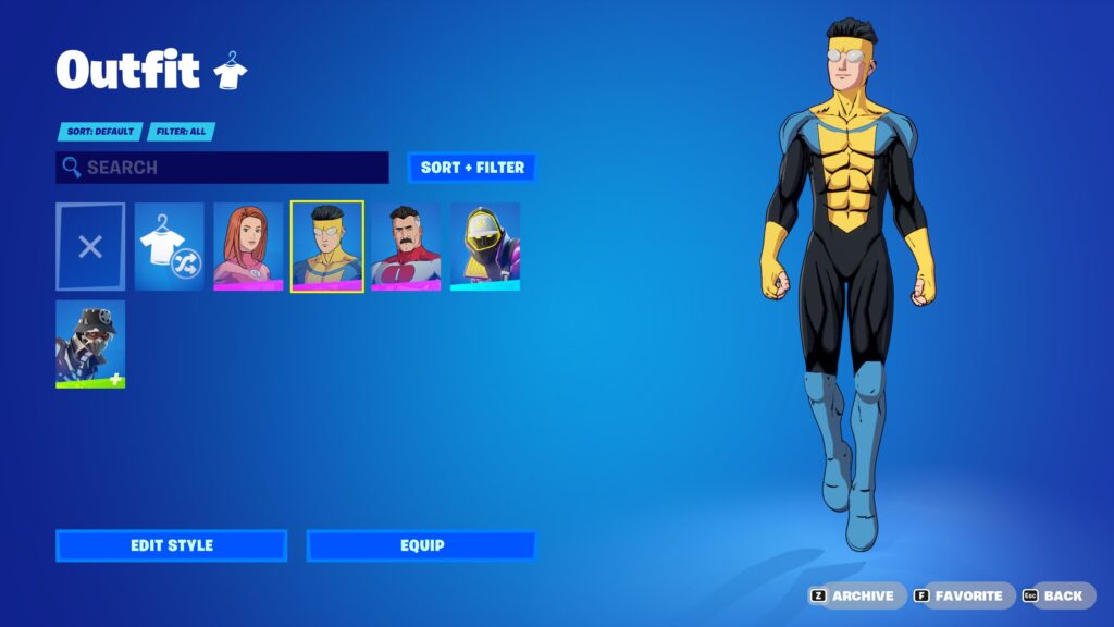 Invincible skin su fortnite