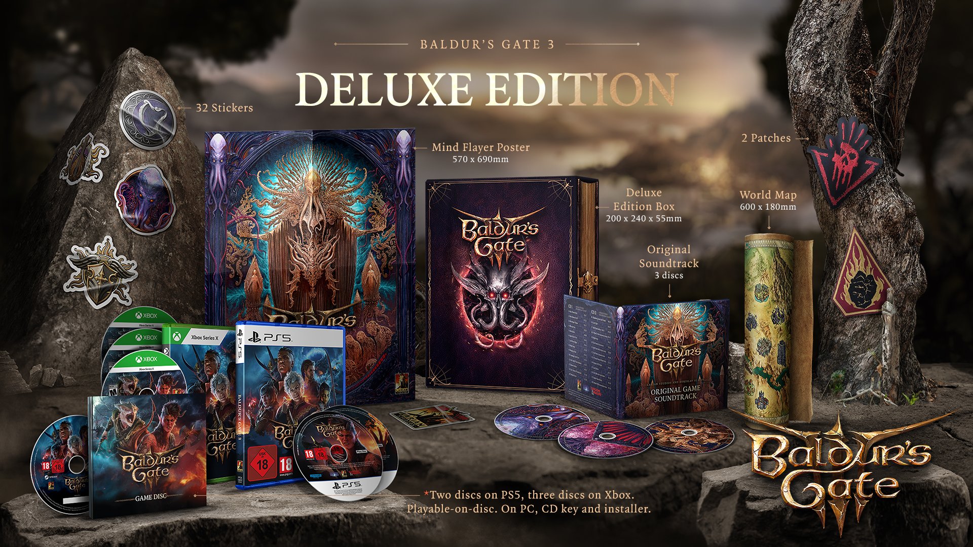 baldur's gate 3 deluxe edition fisica