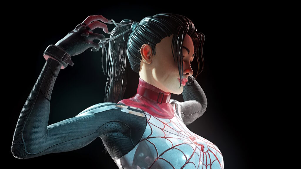 Rappresentazione di Silk in un videogioco