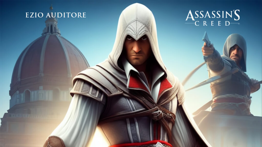 Assassin's Creed Ezio Auditore generato da AI