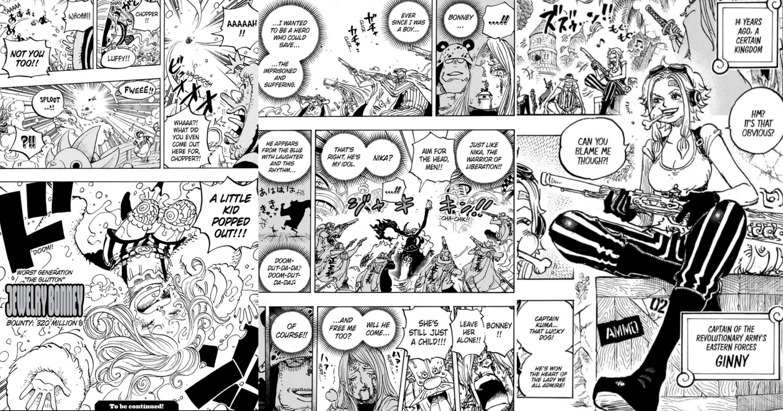 Pannelli del manga di One Piece