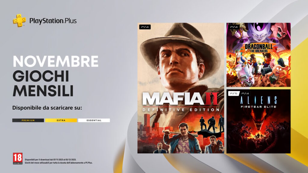 PlayStation Plus Titoli di Novembre 2023