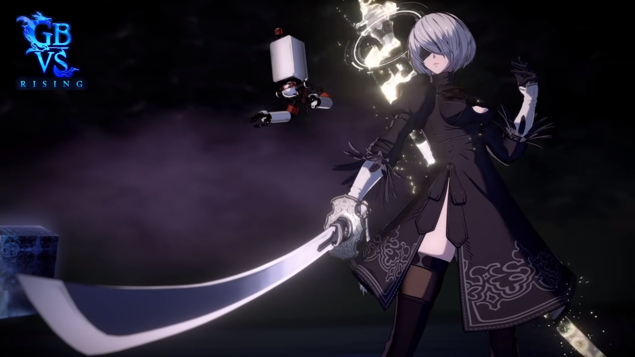 2B di Nier Automata in posa per il suo debutto su Grandblue Fantasy Versus: Rising