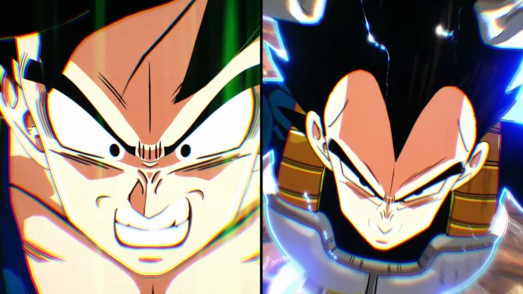 Dragon Ball Sparking Zero Goku e Vegeta in procinto di trasformarsi