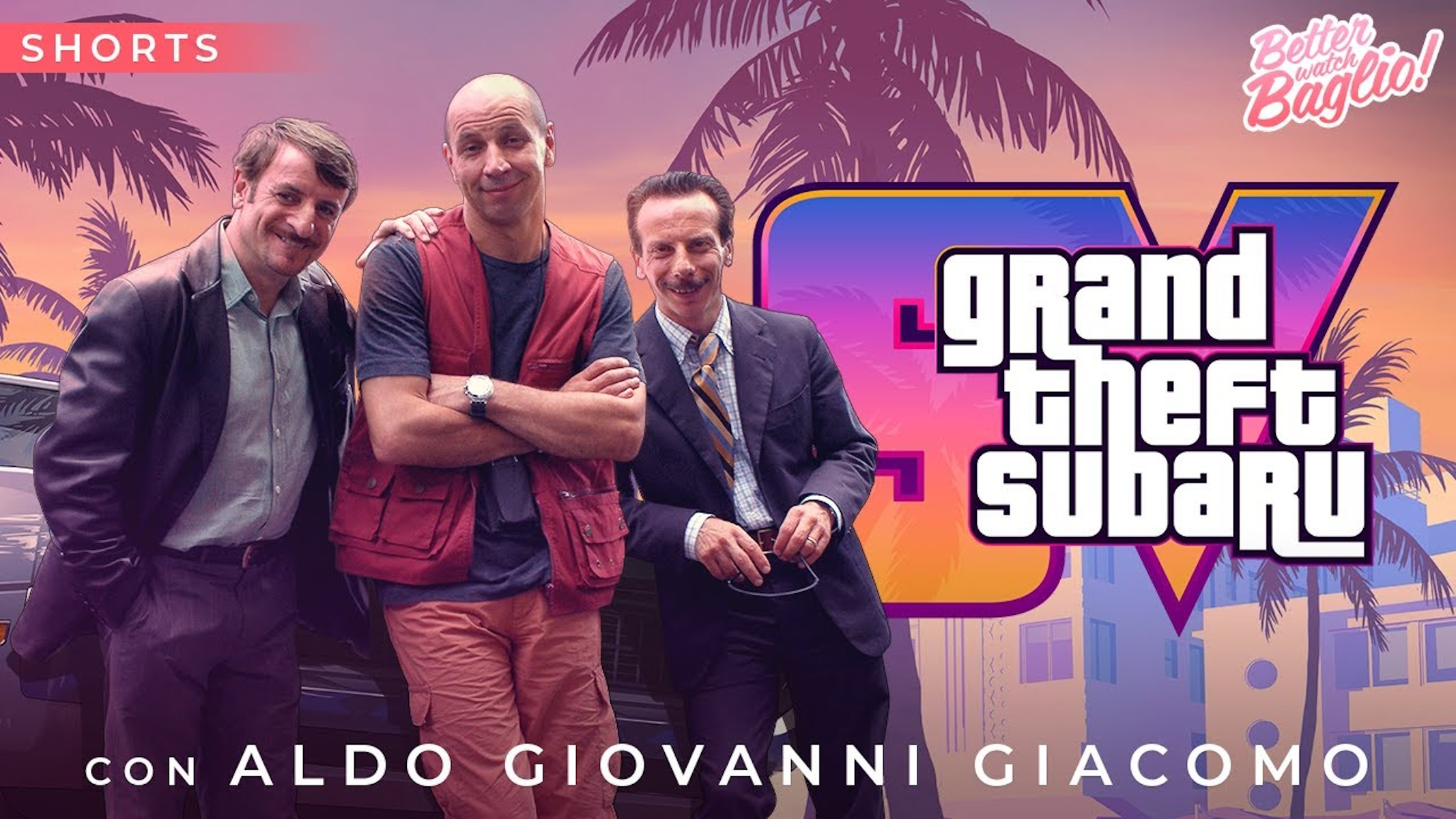 GTA 6 parodia Grand Theft Subaru con Aldo Giovanni e Giacomo