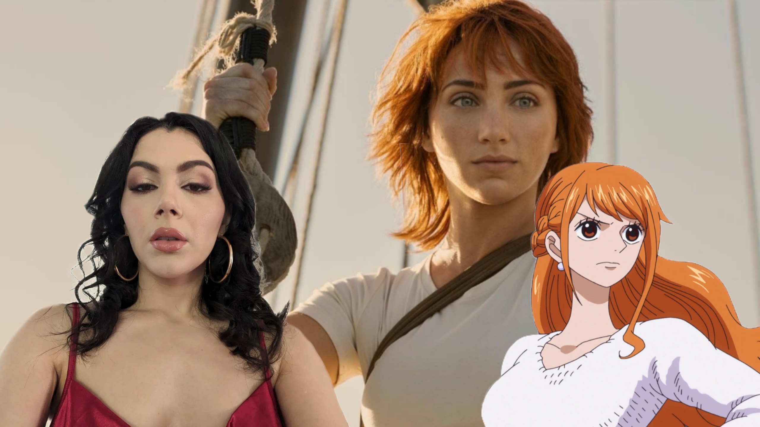 Valentina Nappi, Emilia Rudd come Nami di One Piece