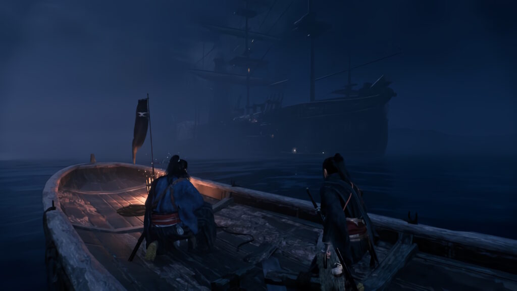 Rise of the Ronin assalto in barca di notte