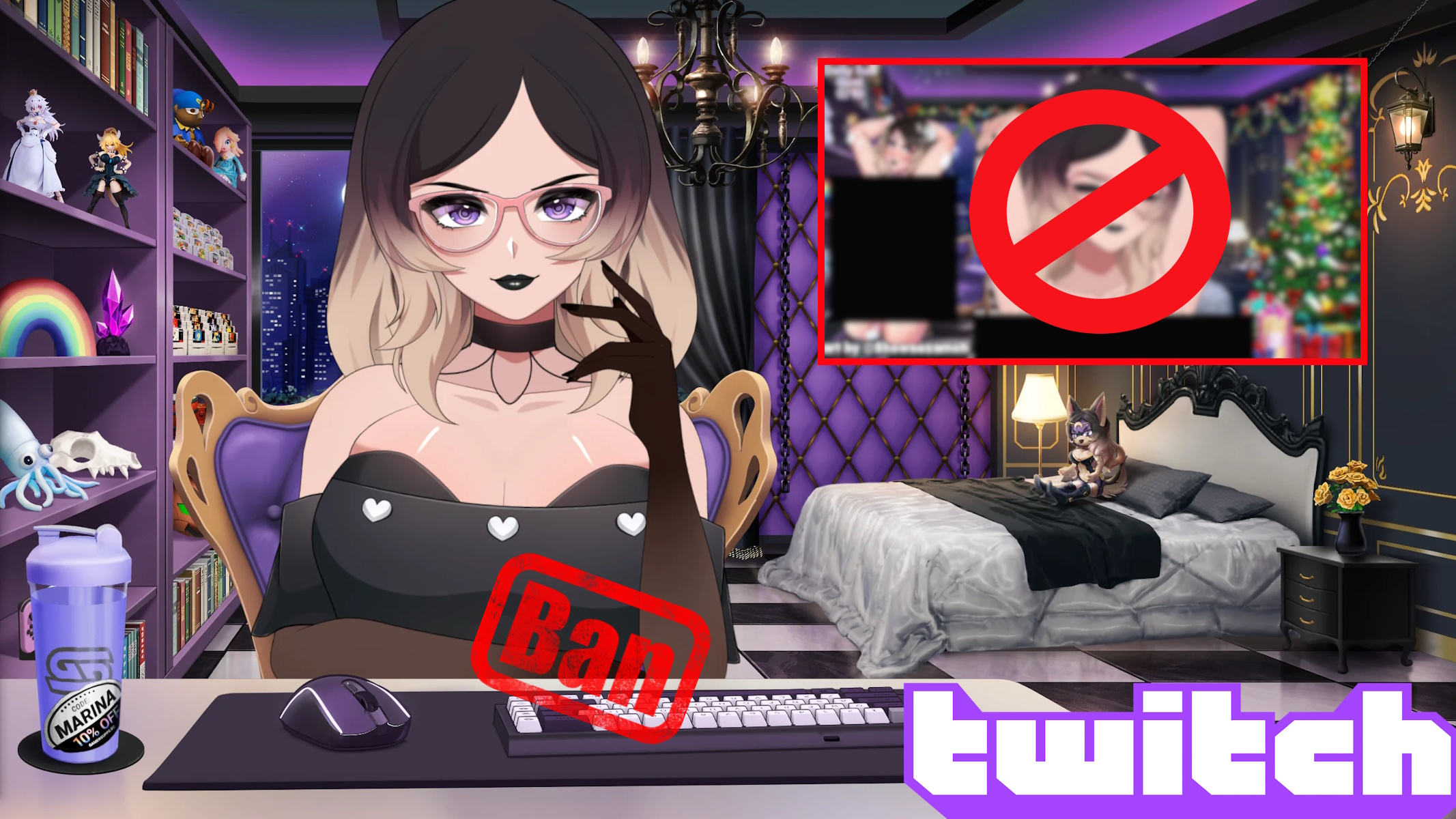 Twitch Marina Bannata nonostante le nuove linee guida