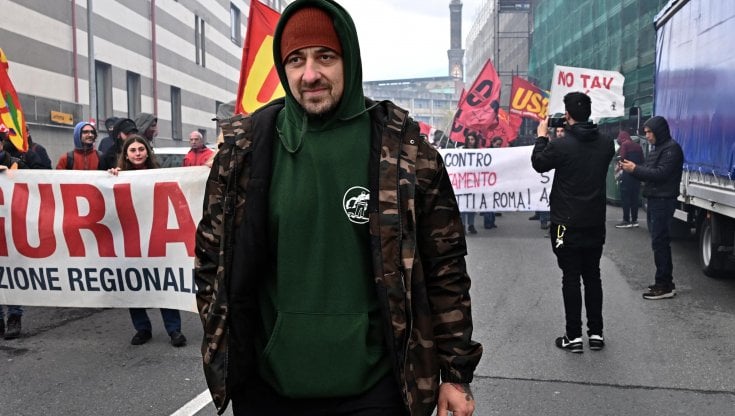 Chef Rubio partecipando a una protesta a Roma