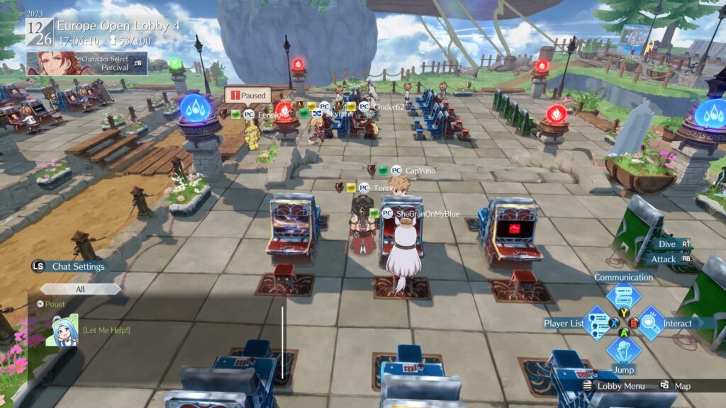 Granblue Fantasy Versus Rising Arcade cabinet nelle lobby