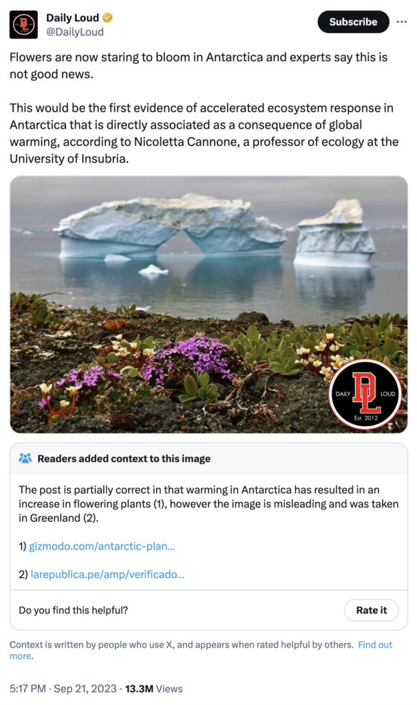 Flowers are blooming in Antarctica