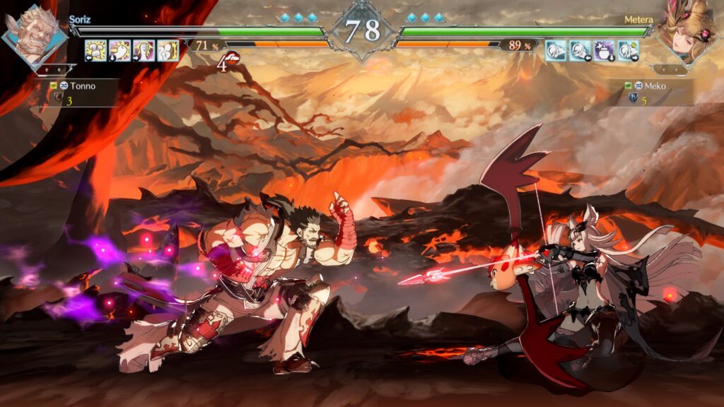 Granblue Fantasy Versus Rising Soris contro Metera Wallpaper