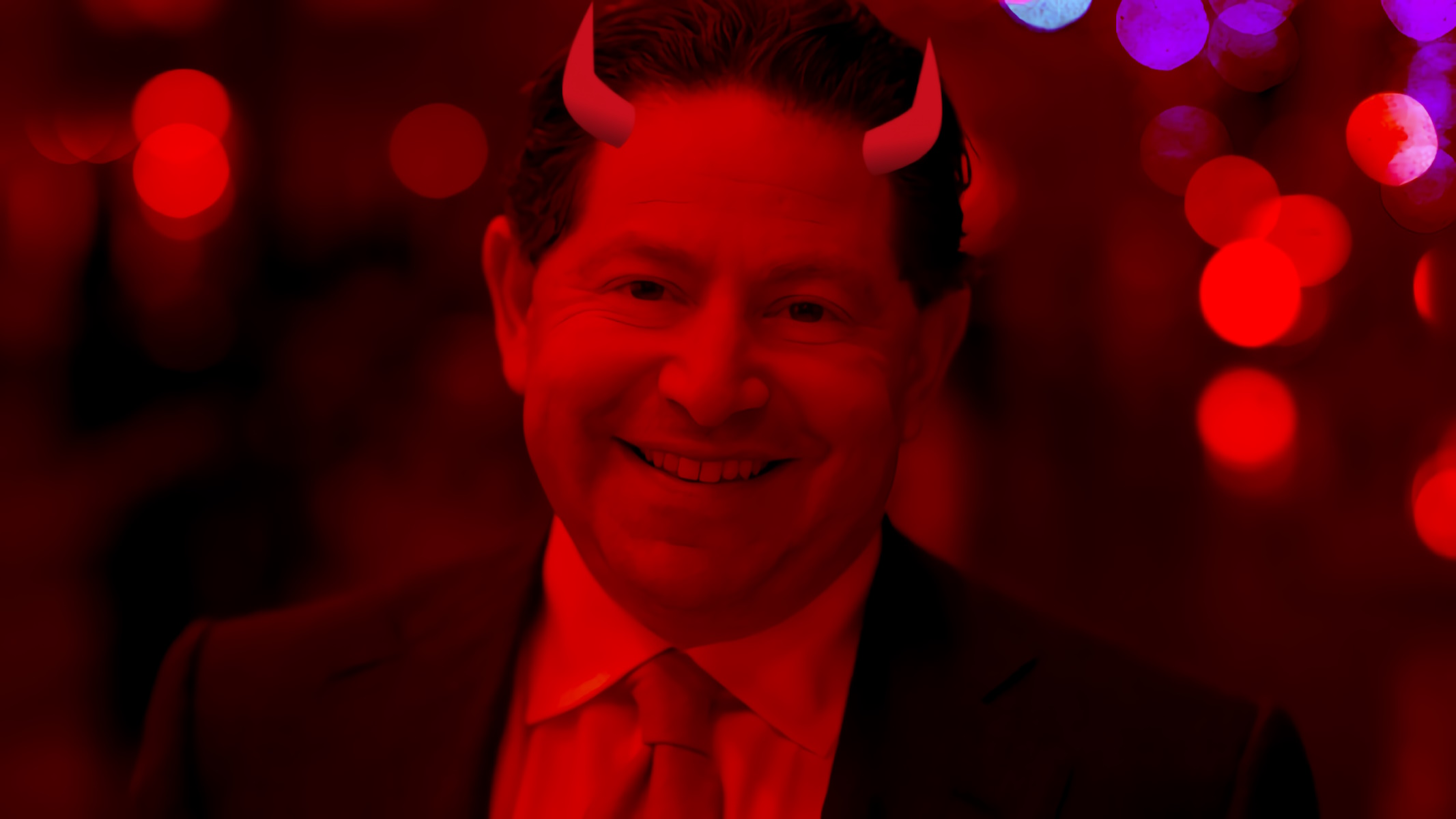 Bobby Kotick copertina in versione diavolo