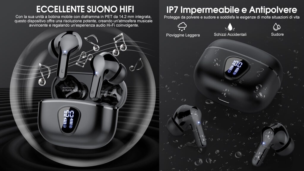 Cuffie Bluetooth Besnoow Caratteristiche