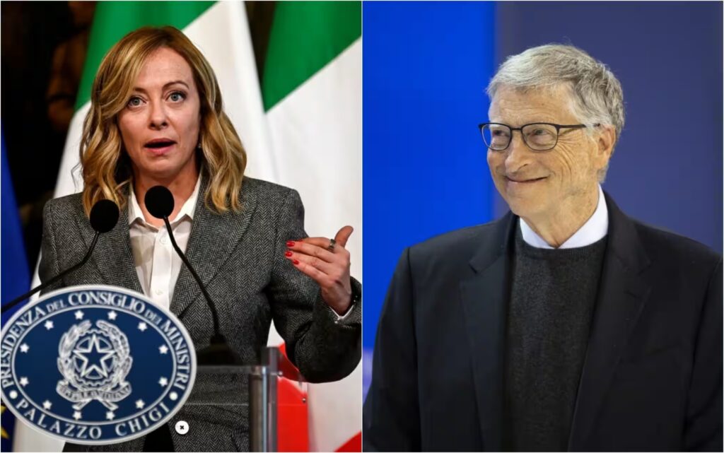 Bill Gates incontra Giorgia Meloni