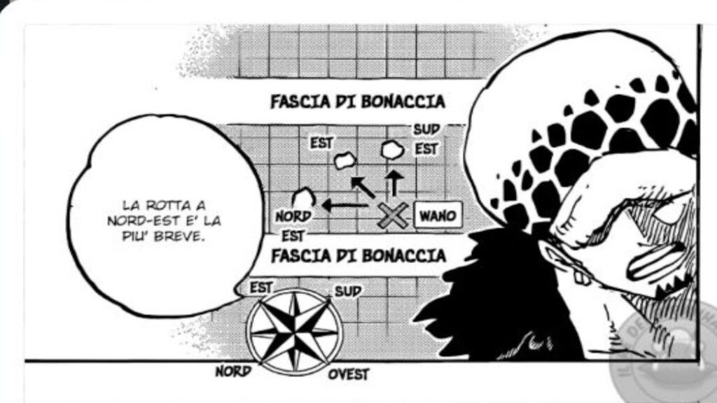 One Piece rotte di Law