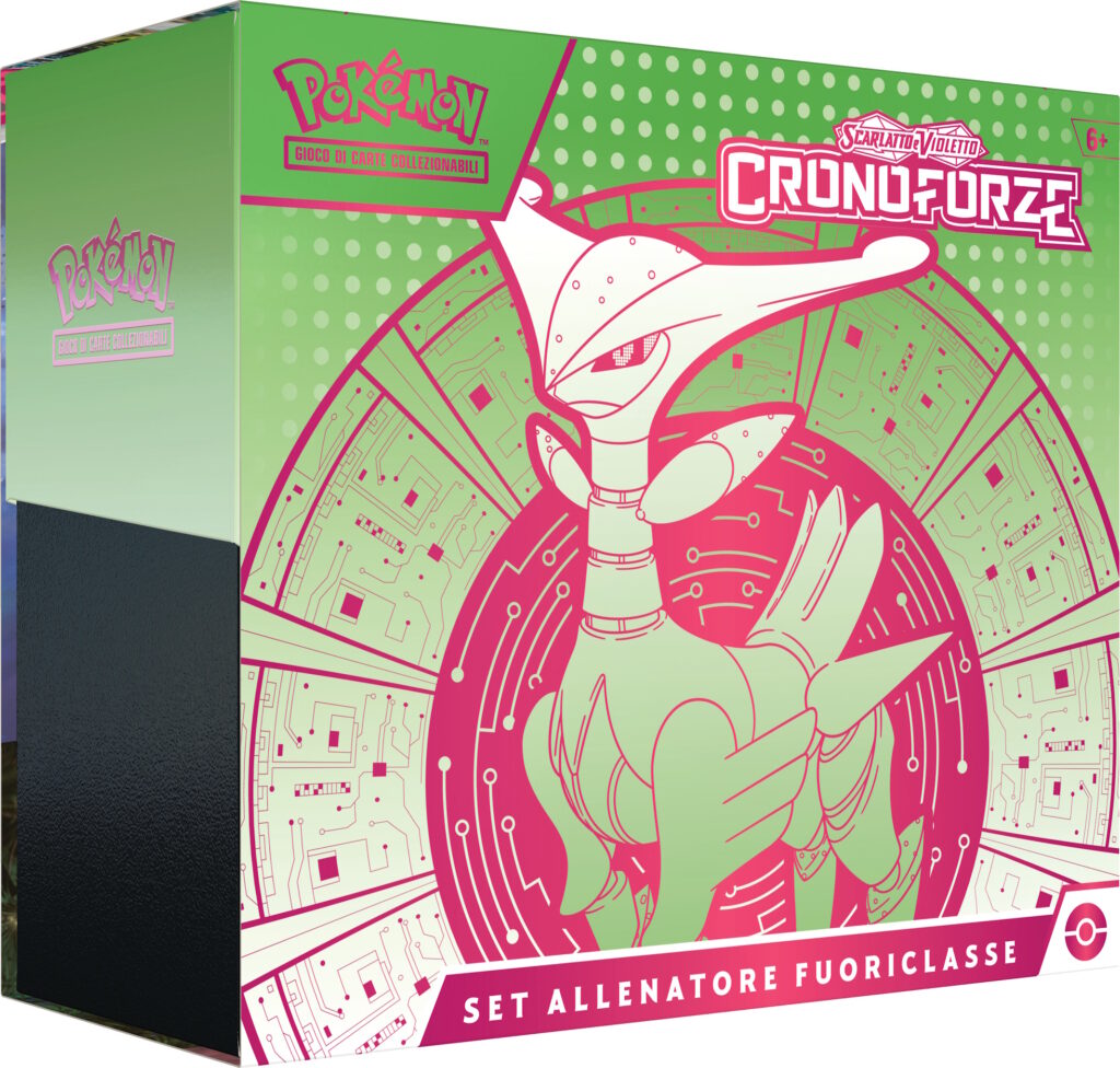 Carte Pokémon Cronoforze Box del Set Allenatore Fuoriclasse dedicato a Fogliaferrea