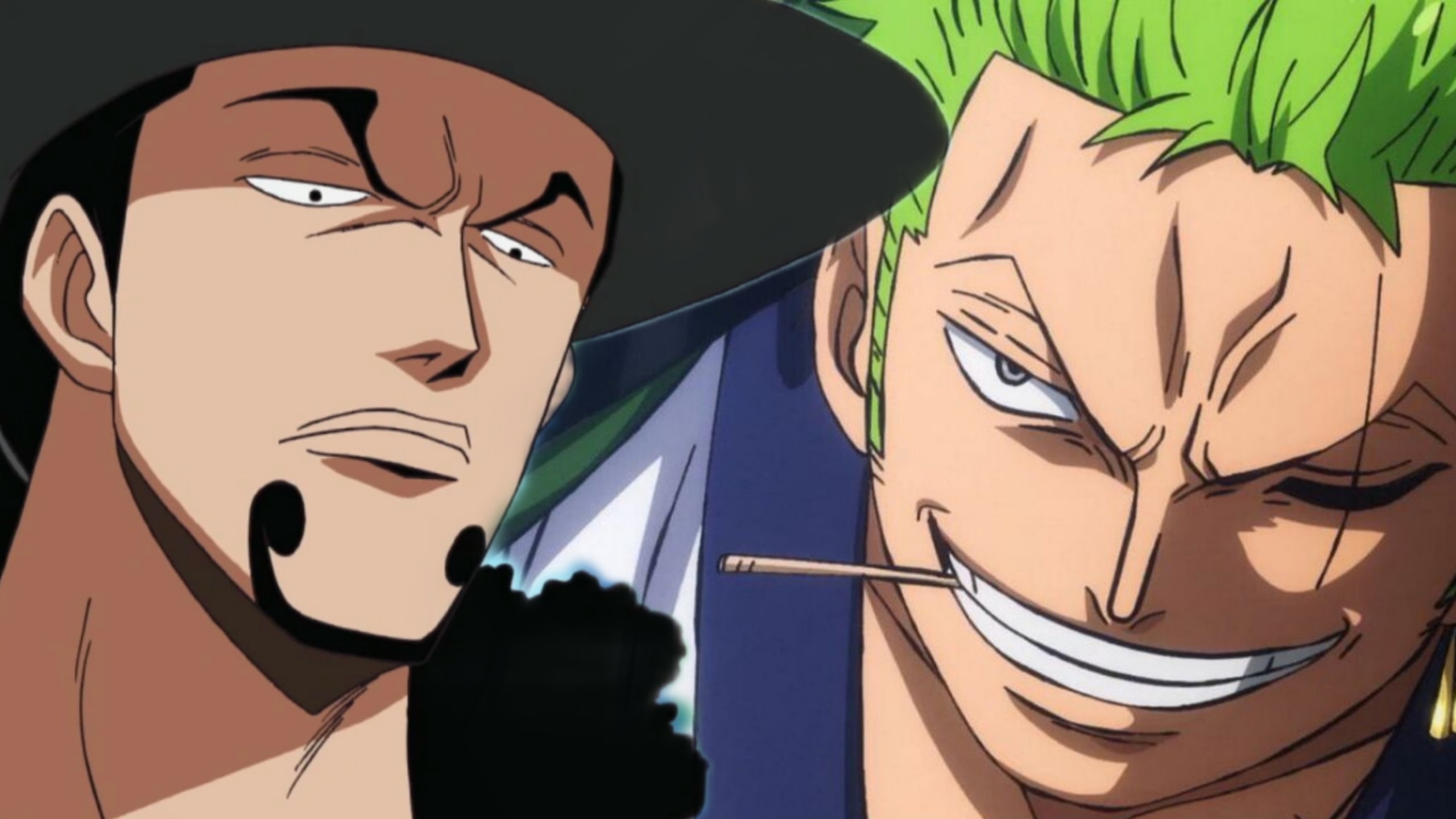 Lucci e Zoro di One Piece