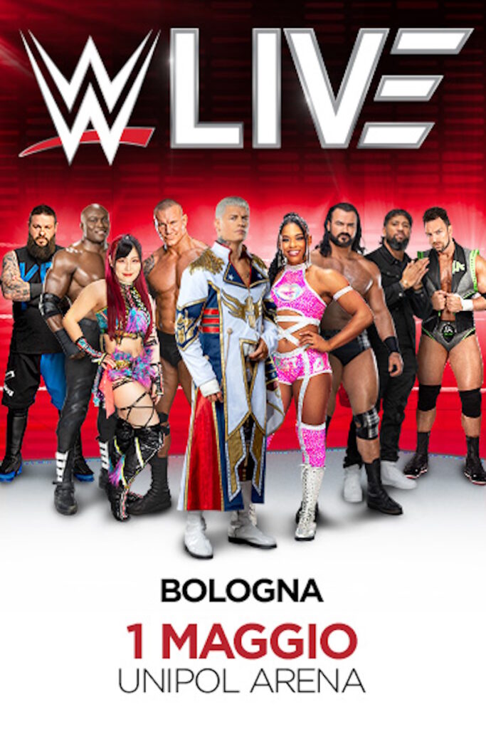WWE Live Locandina evento Bologna 2024