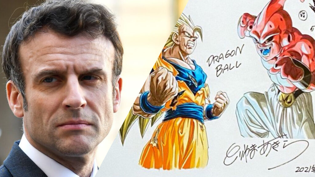 Macron tributo Akira Toriyama