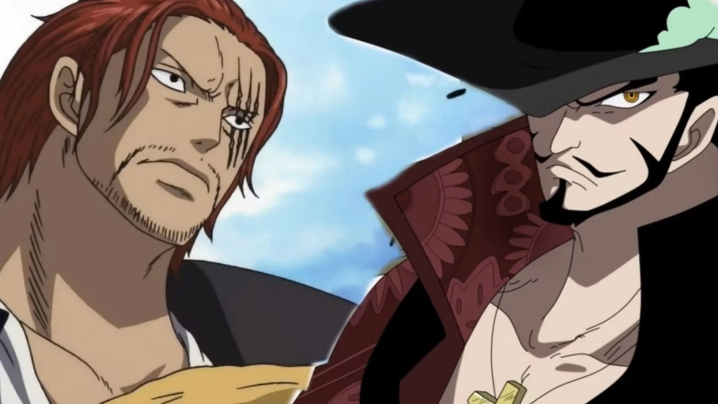 Shanks e Mihawk di One Piece