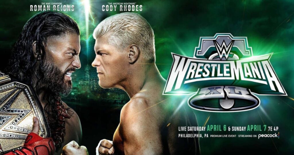 Wrestlemania 40 XL poster