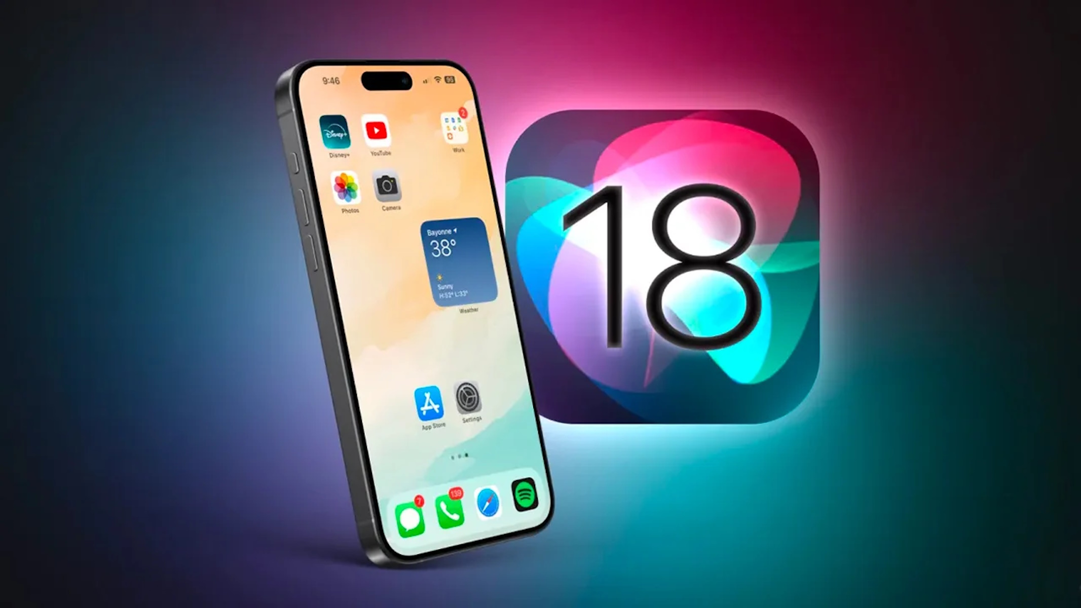 Apple ios 18 schermata home