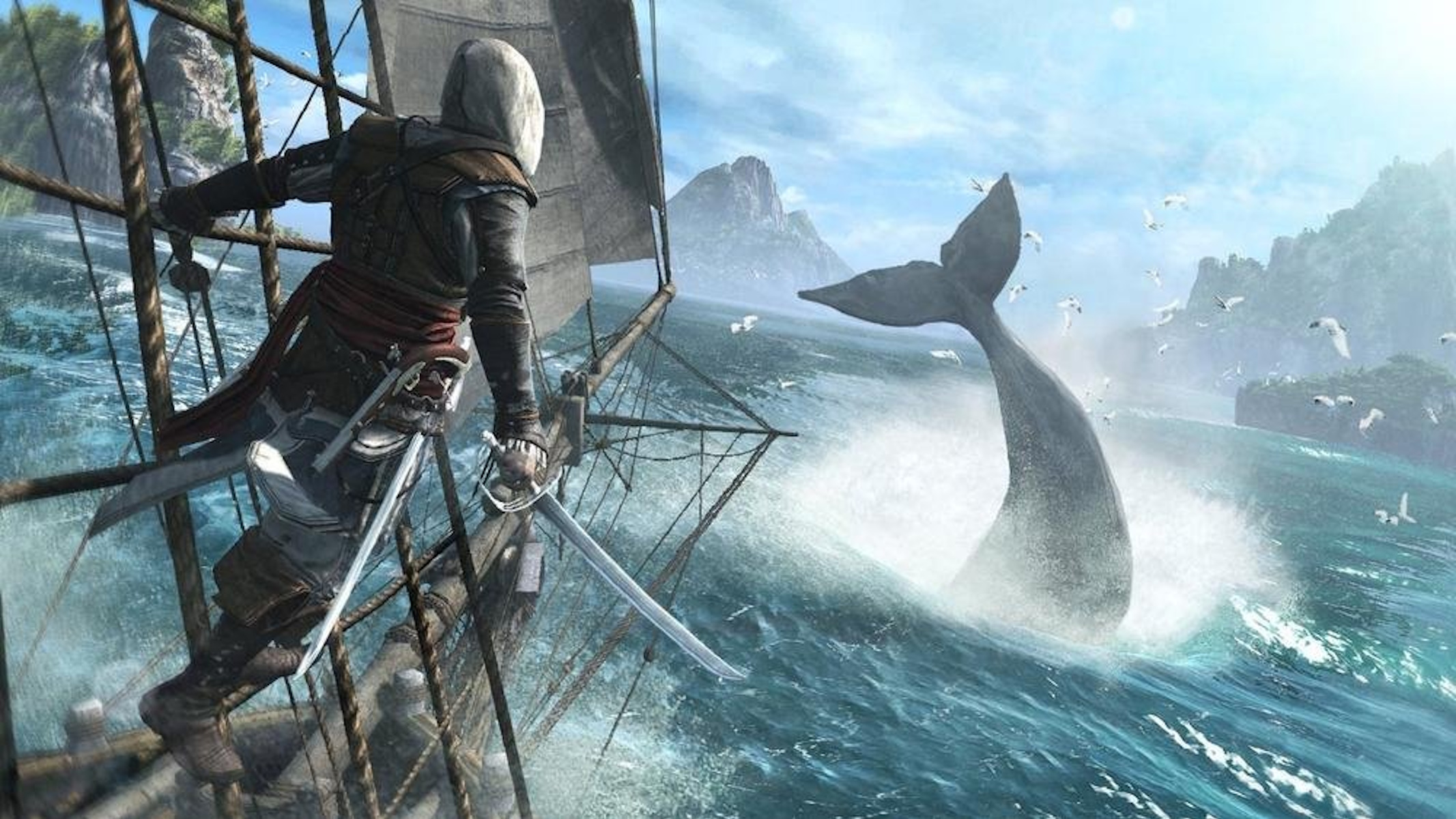 Assassin's Creed 4: Black Flag balene nell'oceano