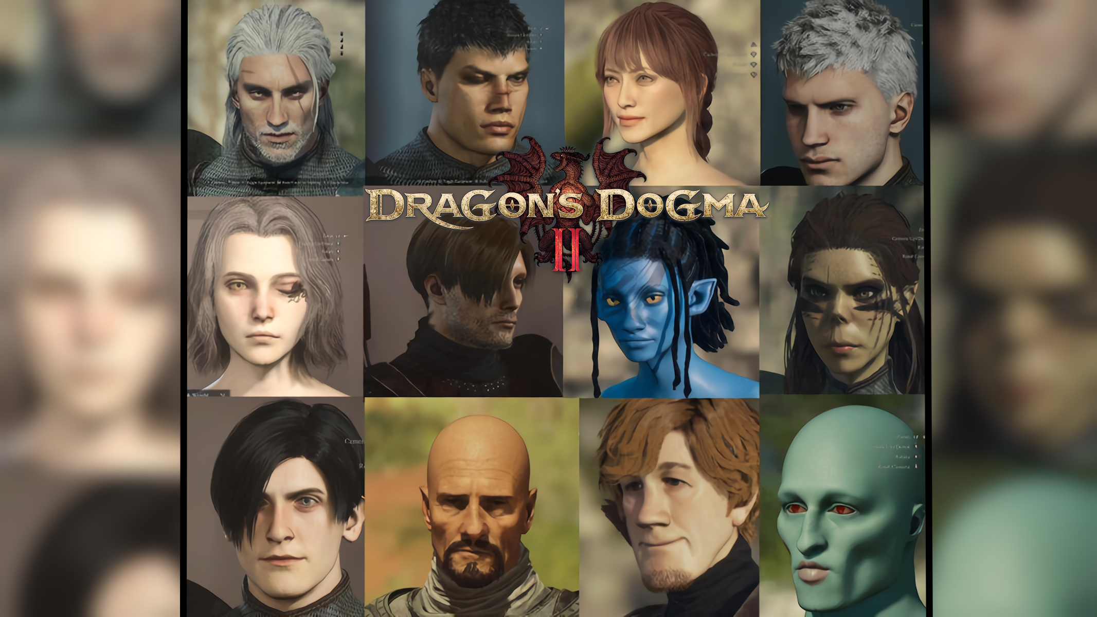 Dragon's Dogma 2 creazioni dal web con l'editor dei personaggi
