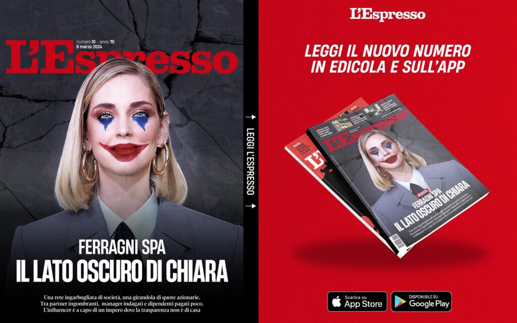 Copertina Espresso numero 10 con Chiara Ferragni