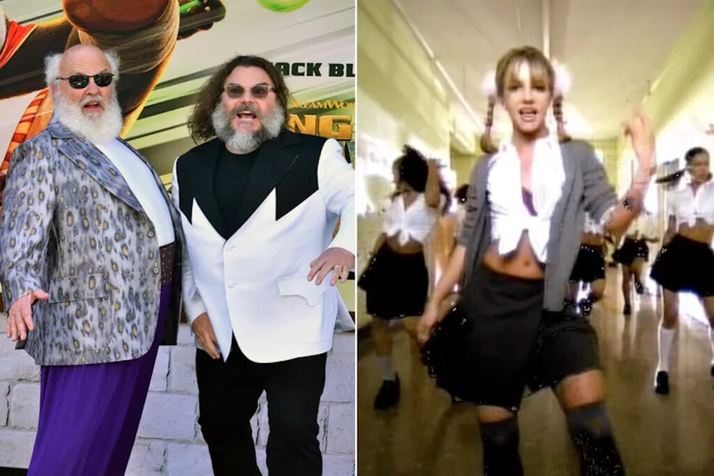 Jack Black e Kyle Grass alla premiere di Kung Fu Panda 4 e Britney Spears da uno dei suoi video musicali