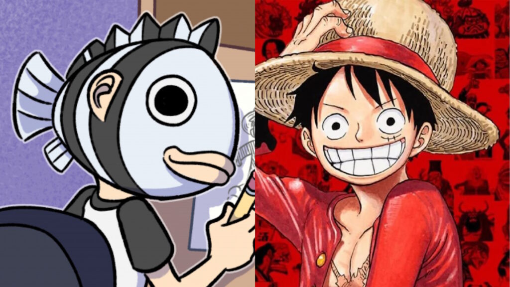 Mascotte pesce di Eiichiro Oda per One Piece