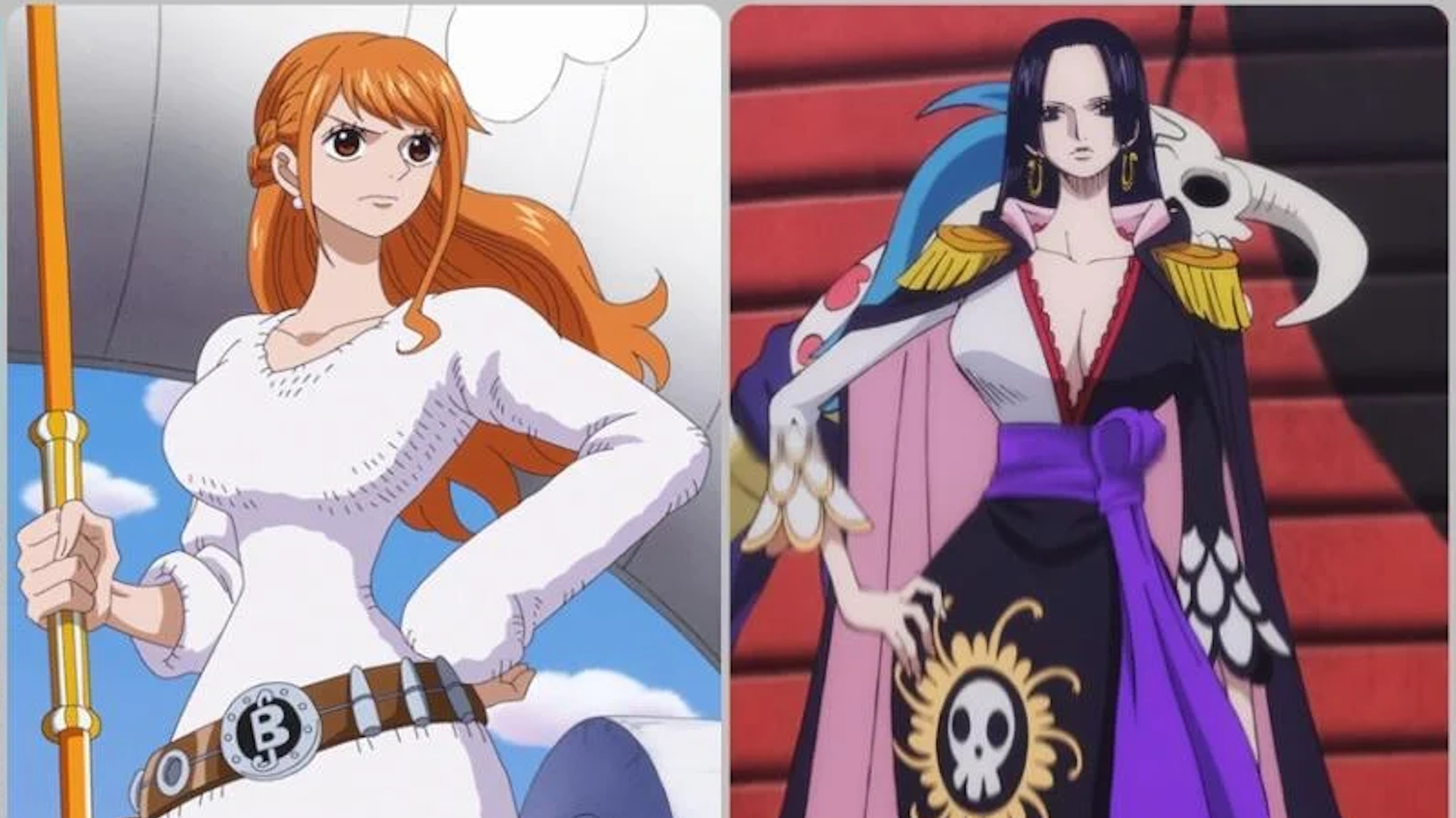 One Piece Nami e Boa Hancock