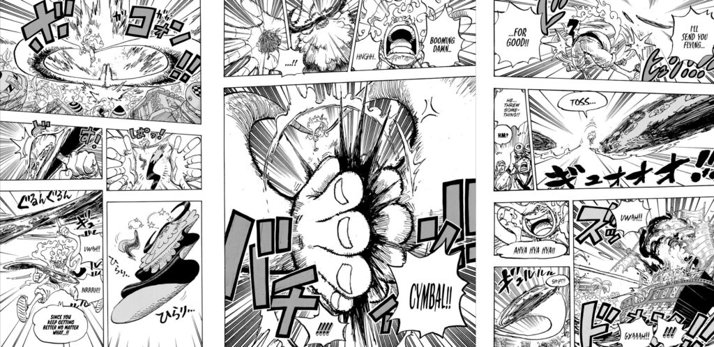 One Piece 1109 attacco Cymbal di Luffy
